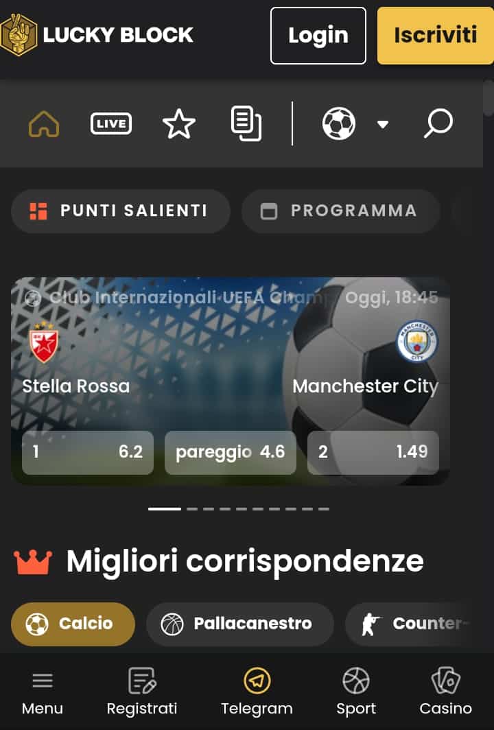 migliori app scommesse - lucky block app