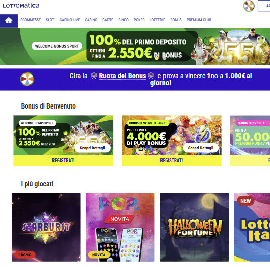 casino non aams - lottomatica