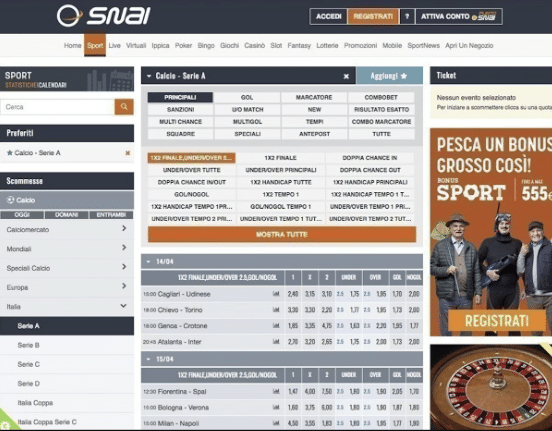scommesse crypto - snai