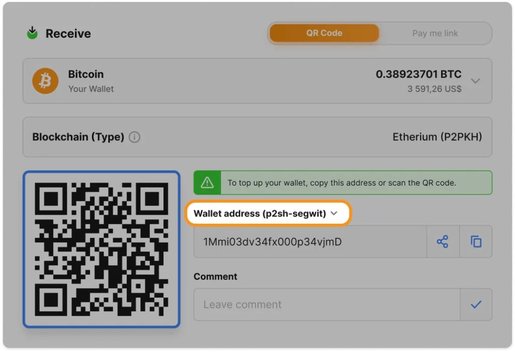 scommesse crypto - wallet andress