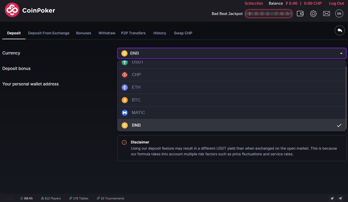 coinpoker deposito nuovo