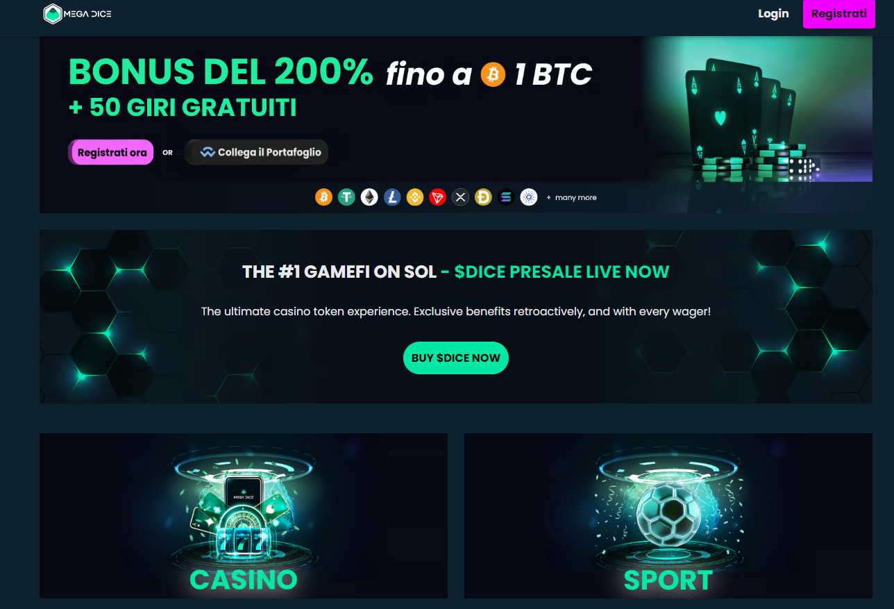 siti poker stranieri - mega dice
