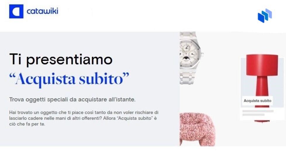 catawiki acquista subito