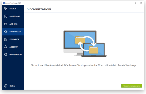 acronis true image - sincronizzazione