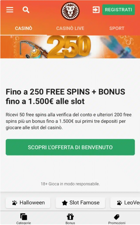 casinos enza spid - leovegas