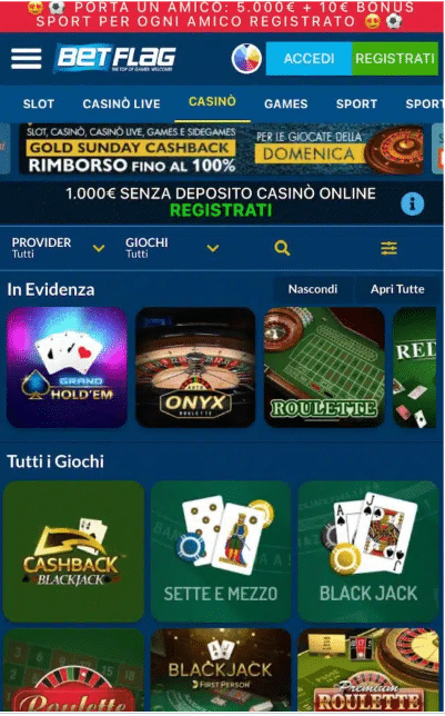 casino senza spid - betflag