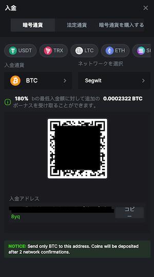 bcゲーム 入金方法