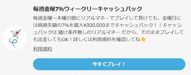 カジノスカイ ボーナス