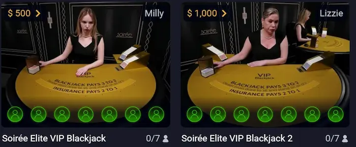 ブラックジャック VIP
