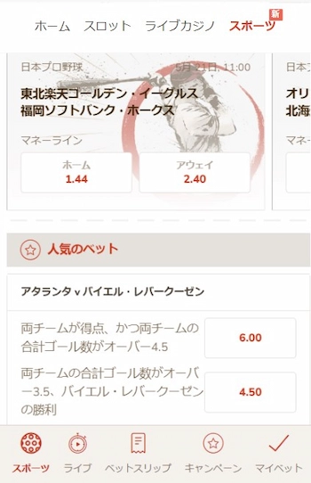 ブックメーカー 賭け方