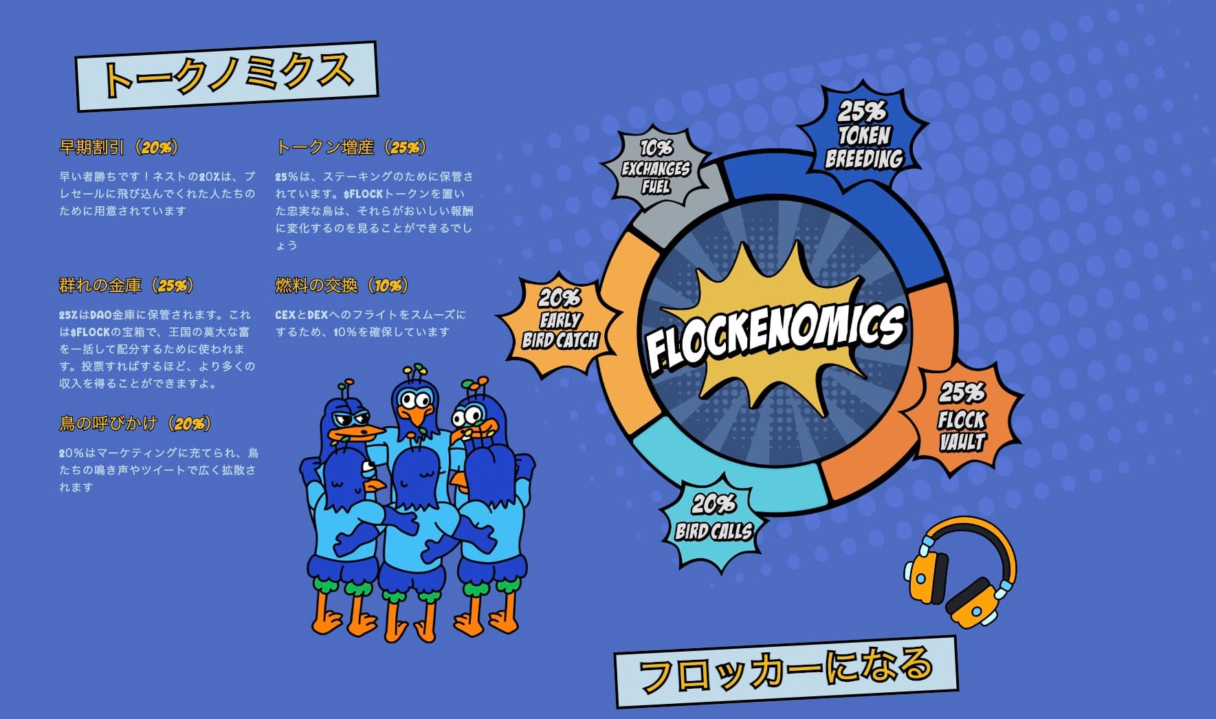 Flockerz（FLOCK）のトークノミクス