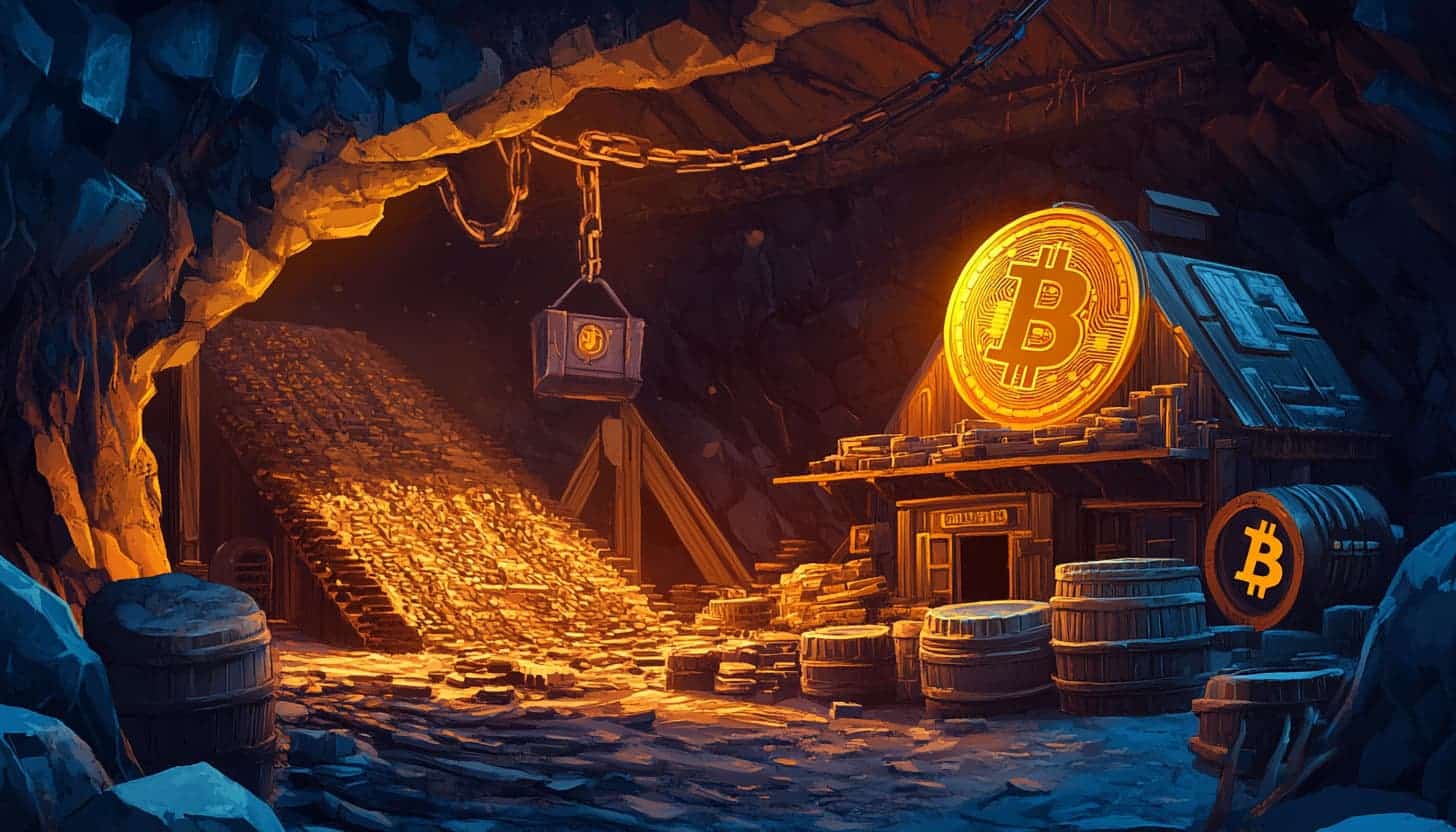 ビットコイン（仮想通貨）マイニングのイメージ