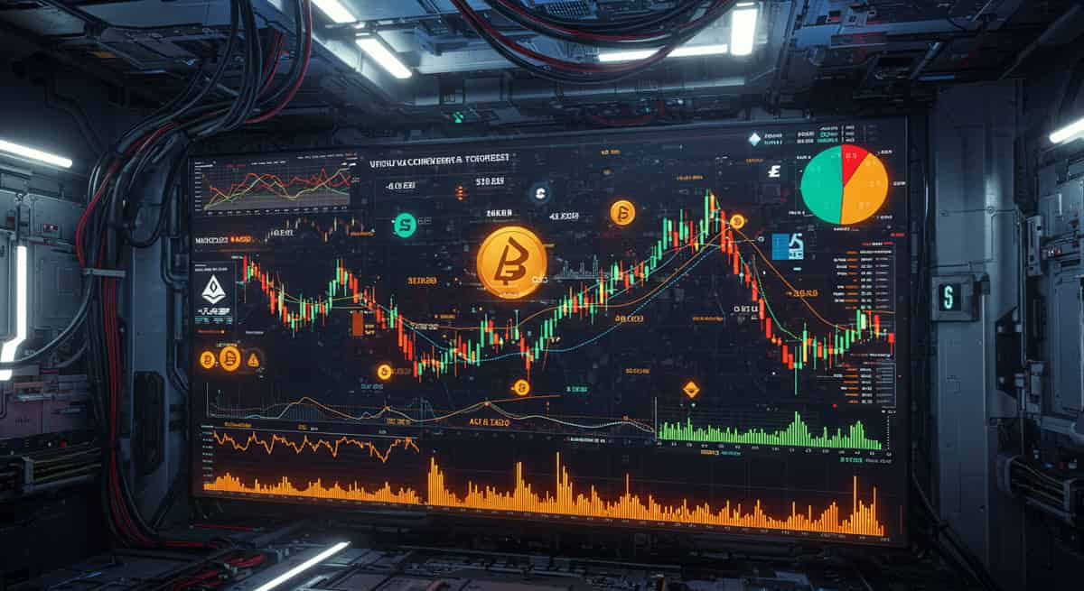 仮想通貨のチャートイメージ