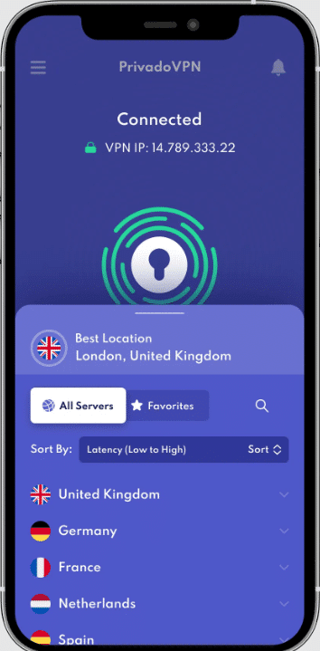 프리바도 VPN 아이폰 VPN