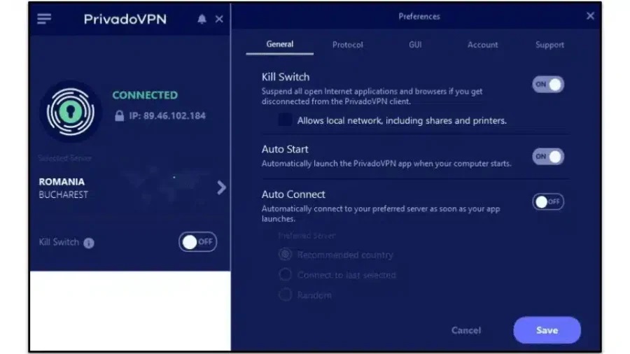 프리바도VPN 게임 VPN