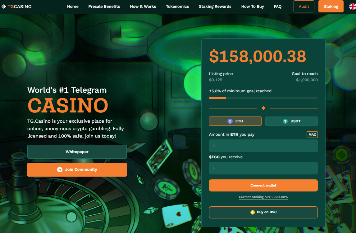 tg.casino presale