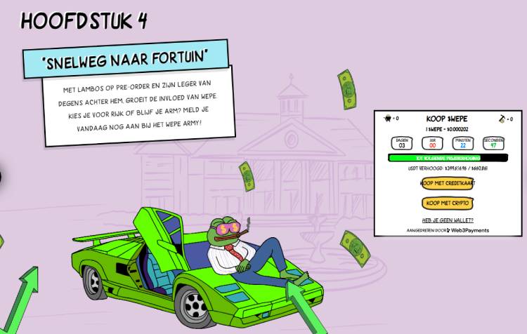 Wall Street Pepe fortuin