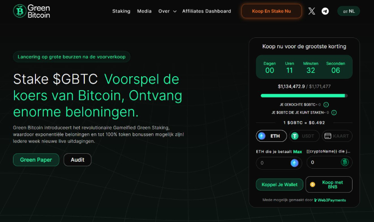Green Bitcoin, geld verdienen met crypto