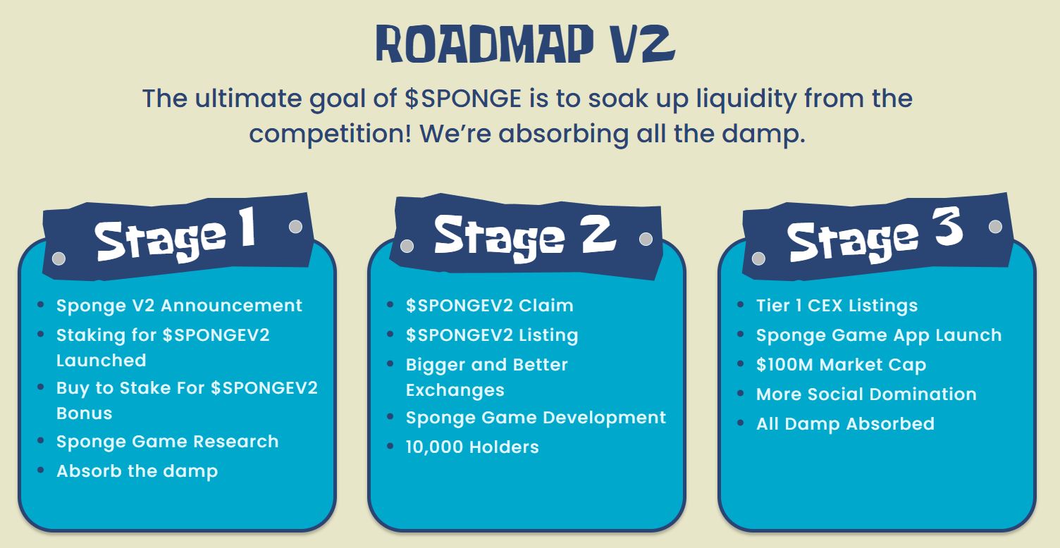 Sponge V2 Roadmap, Shitcoins