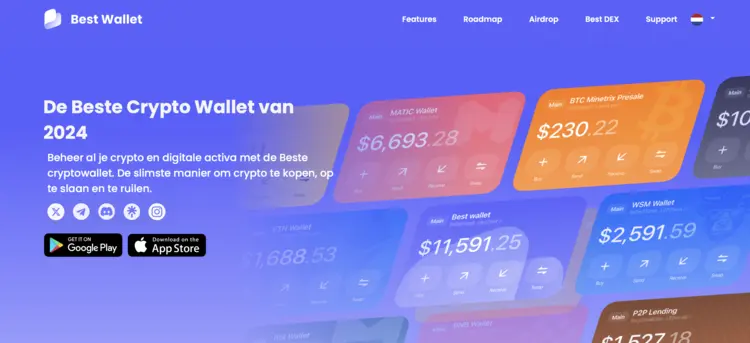 Ontvang de beste crypto airdrops met Best Wallet.