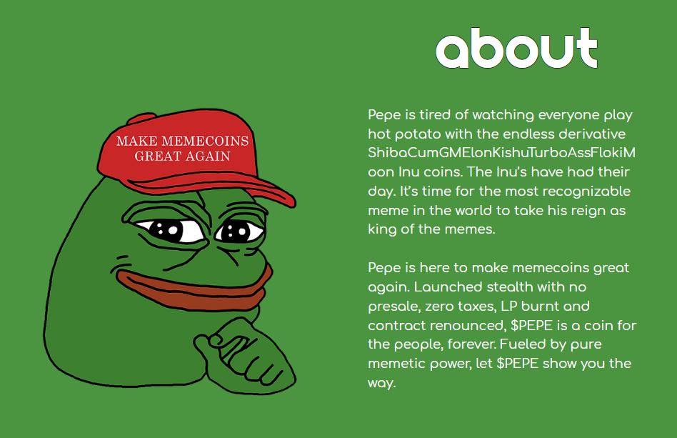 alles over de PEPE coin