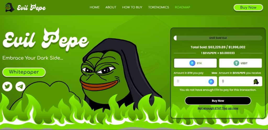 Evil Pepe Koers verwachting - Homepage