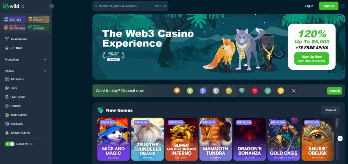 wild.io bitcoin casino