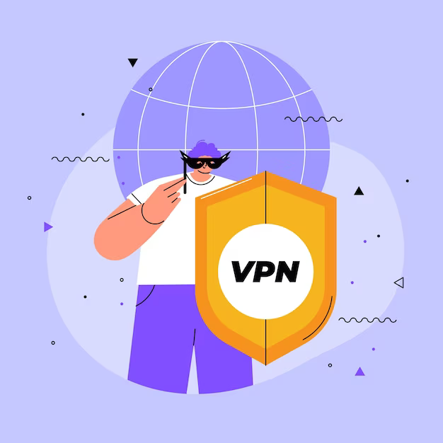 VPN illustratie van Freepik