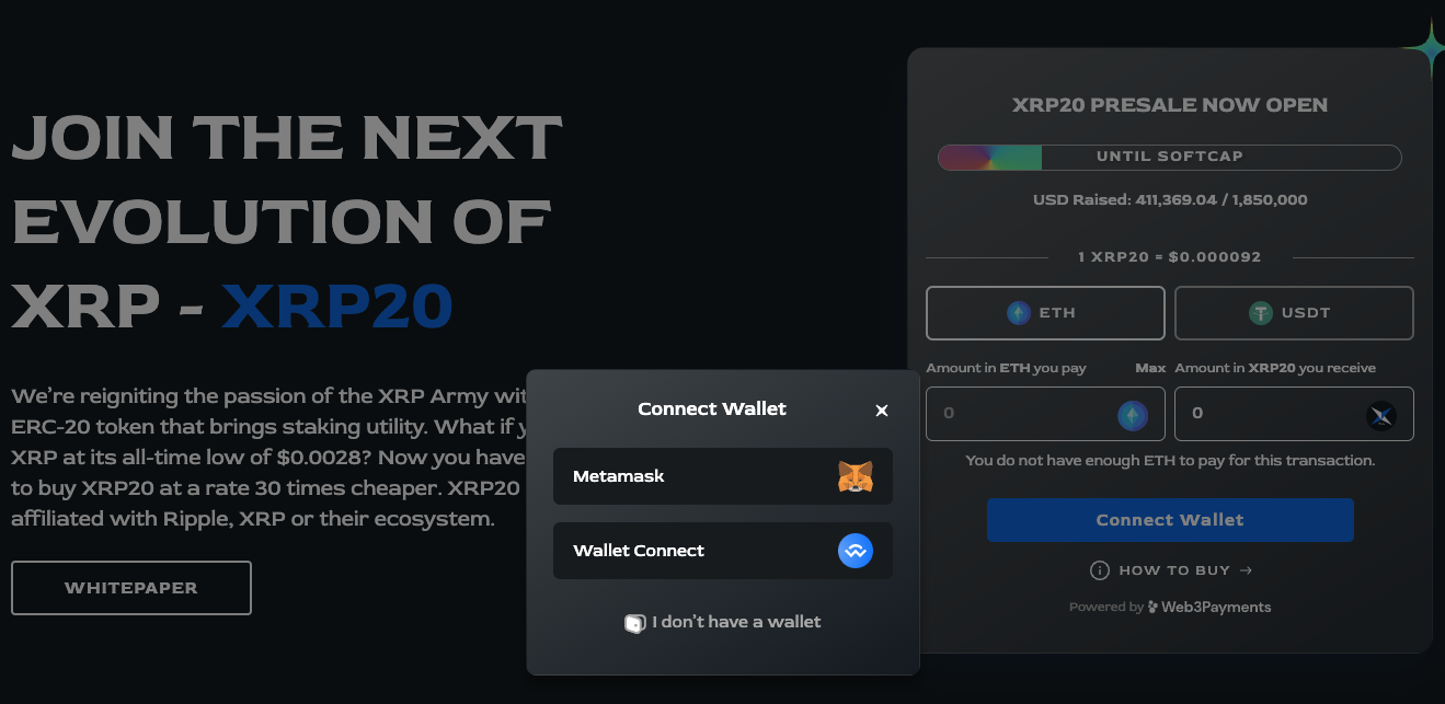 xrp20 kopen - wallet gebruiken