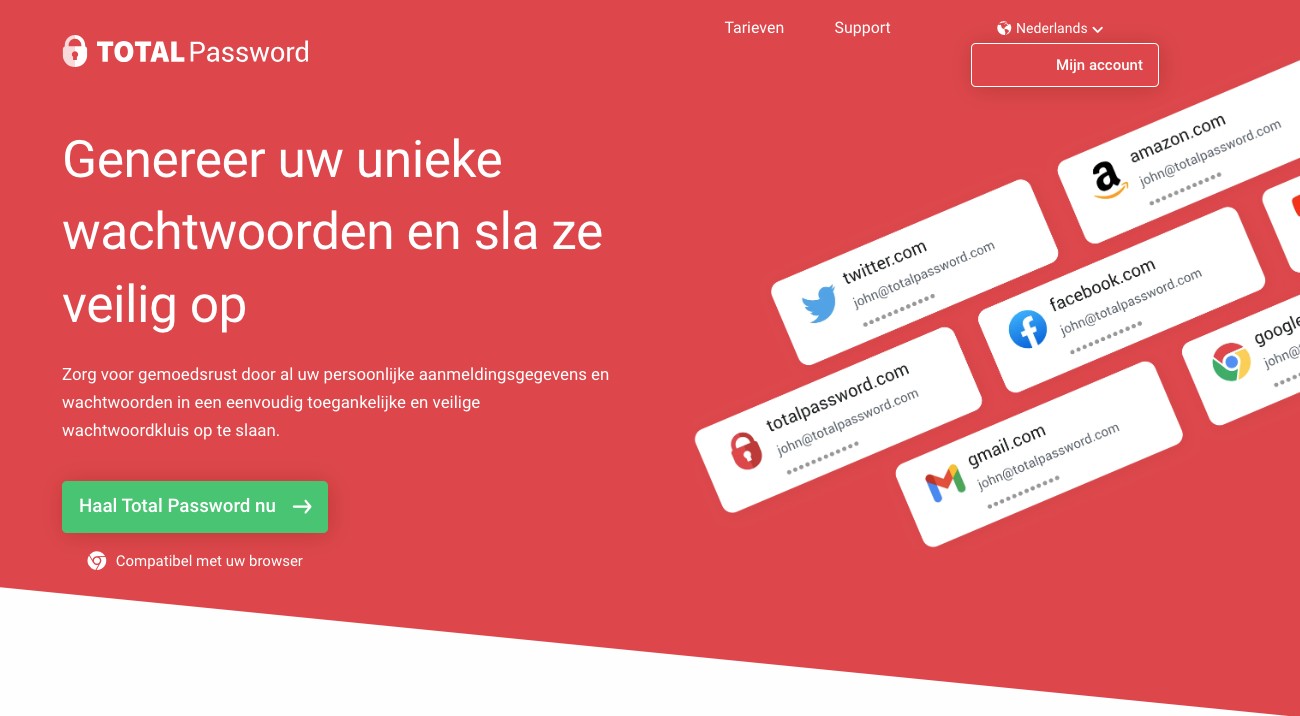 beste wachtwoordmanager van total password