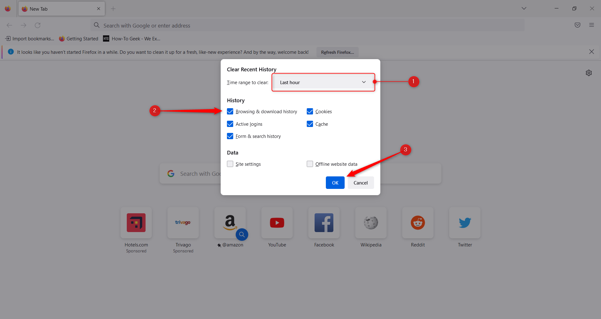 Verwijder je geschiedenis op Mozilla Firefox