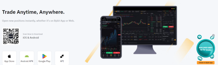 ByBit - Populair trading crypto app voor derivaten - beste apps voor crypto in 2024