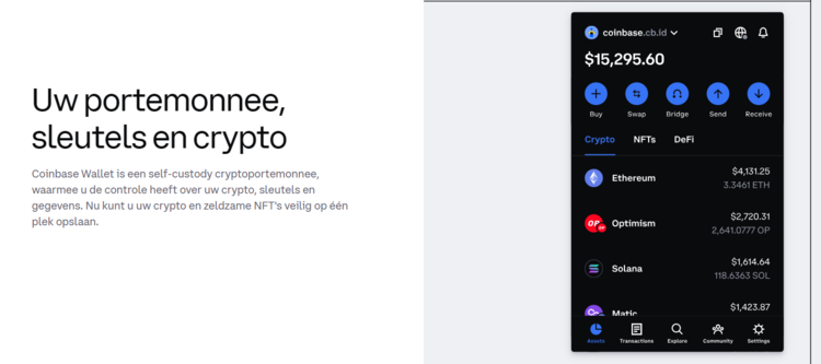 Coinbase self custody crypto wallet - beste crypto wallets van Nederland