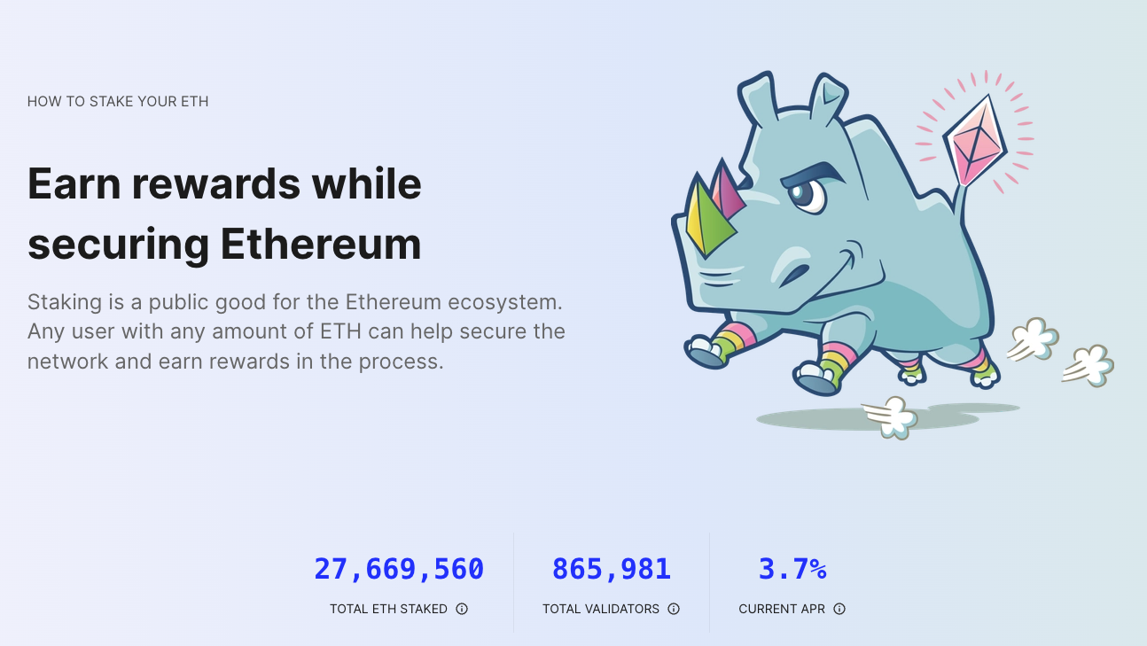 ethereum staking - huidige status netwerk