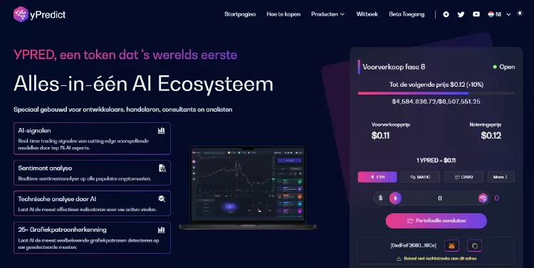 Ypred presale crypto AI platform - Techopedia