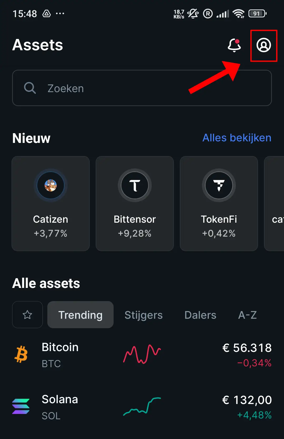 bitvavo account openen