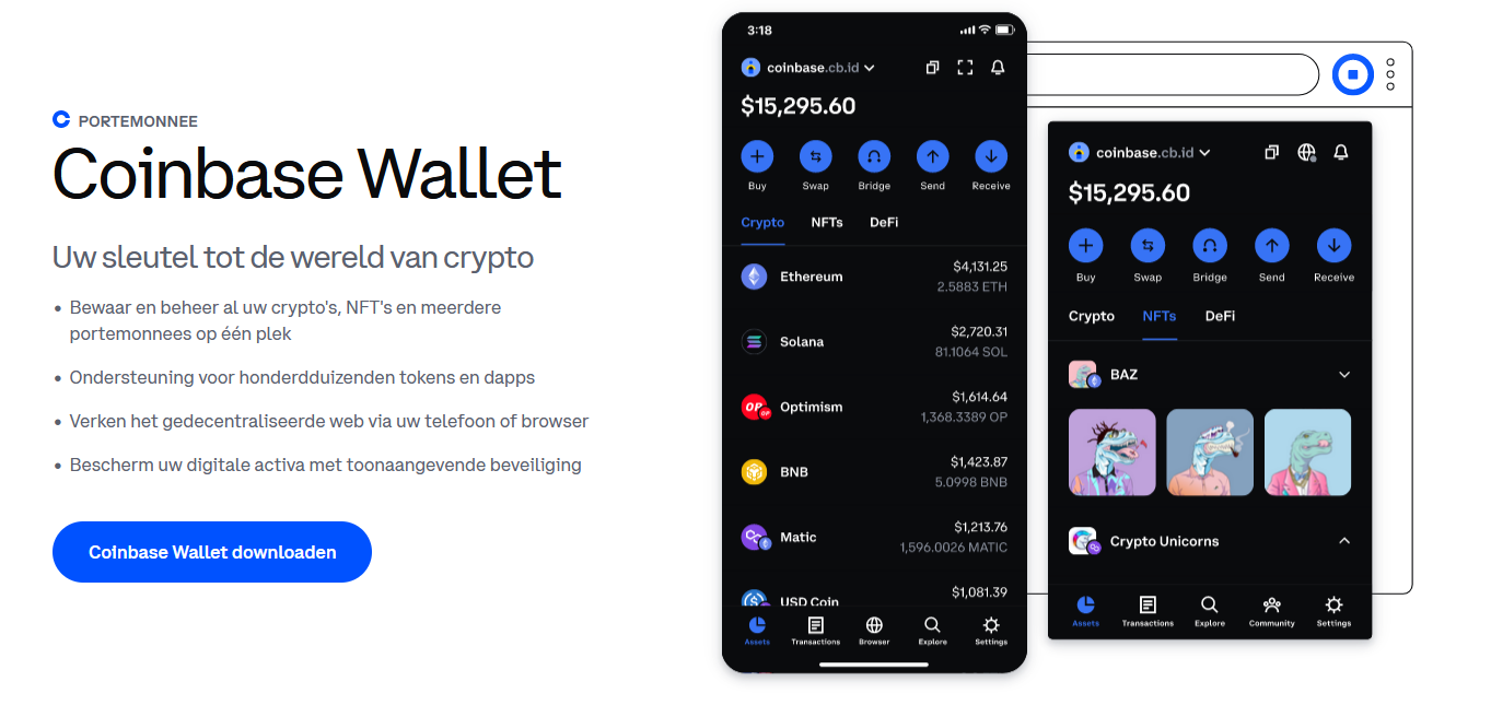 Bitcoin wallet aanmaken - coinbase 