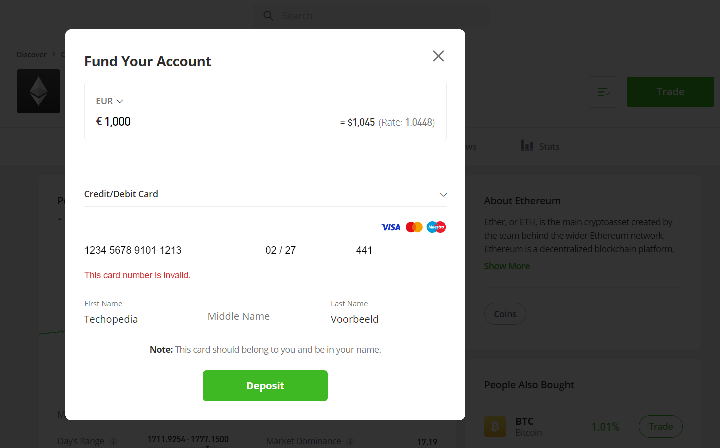 ethereum staken etoro 