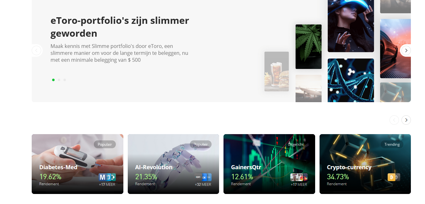 etoro smartportfolio beste crypto exchange van Nederland