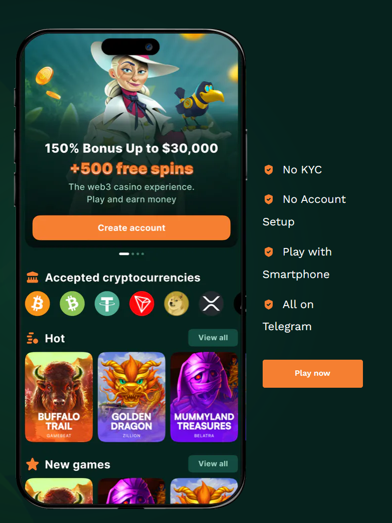 tgcasino beste telegram bots bonus
