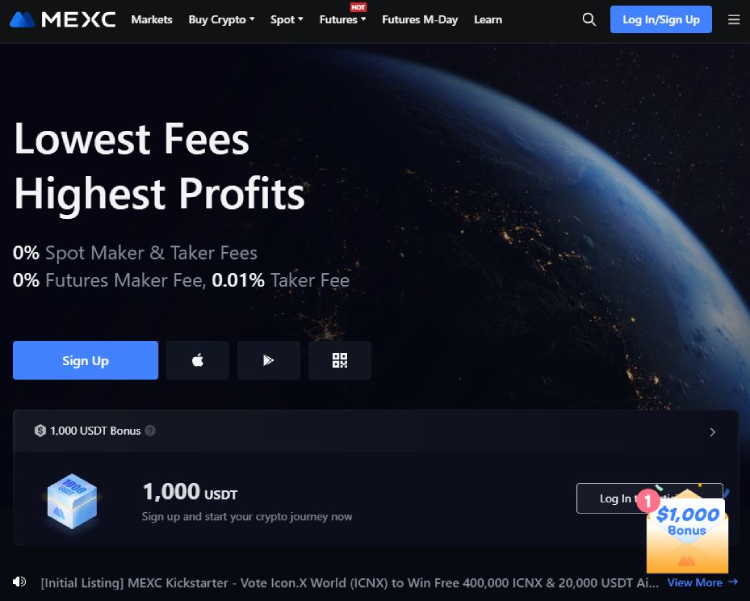 MEXC, Bitcoin kopen met PayPal