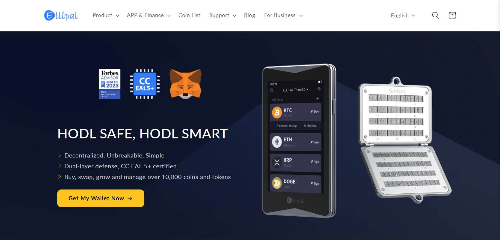 Ellipal Ethereum wallet