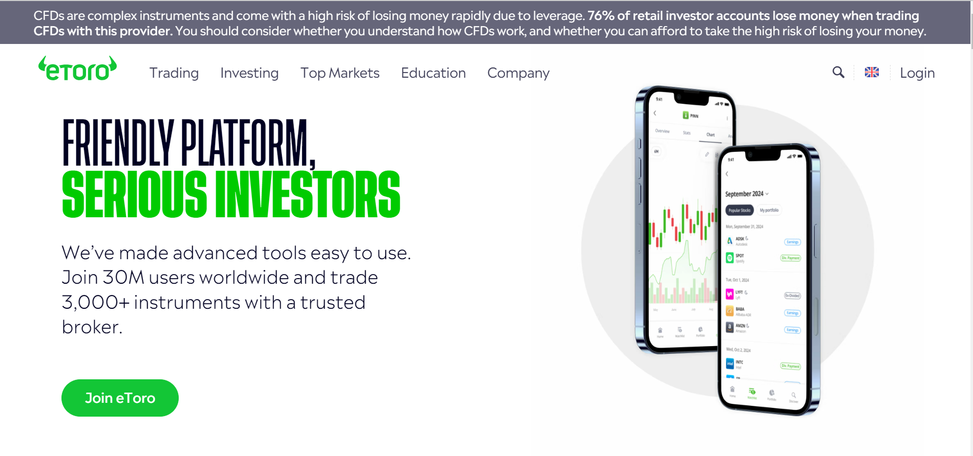 Uniswap koers eToro