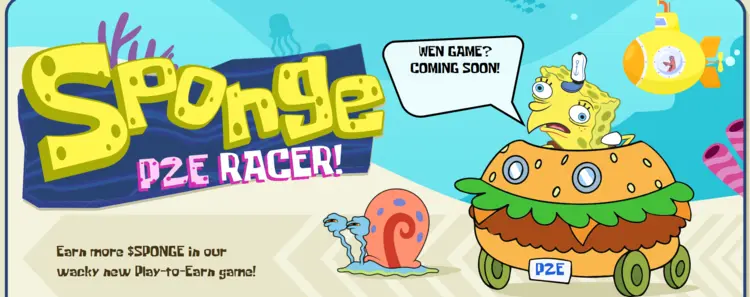Sponge V2 Token Kopen Play to earn game