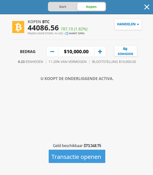 bitcoin etoro koopvenster