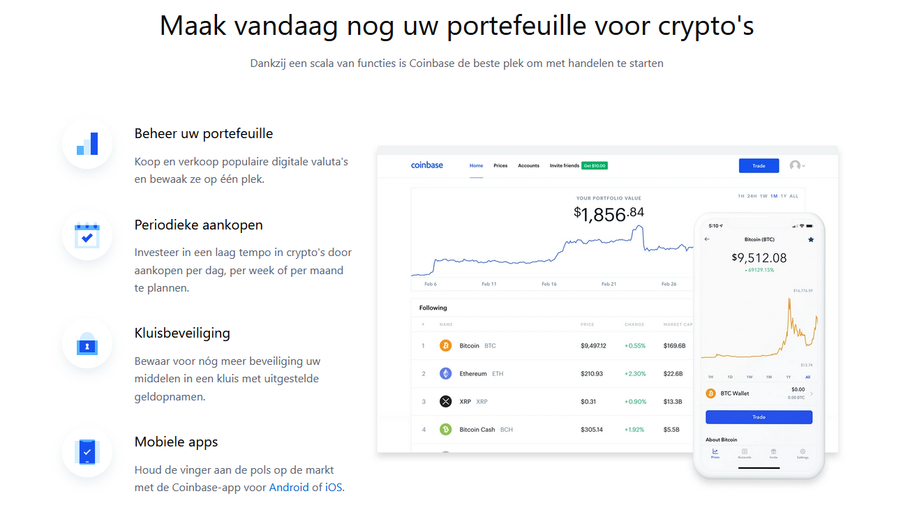 coinbase crypto rekening openen
