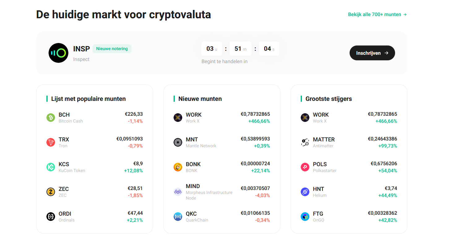 kucoin bitcoin rekening openen