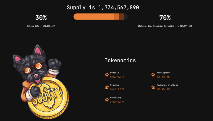 Scotty the AI token aanbod