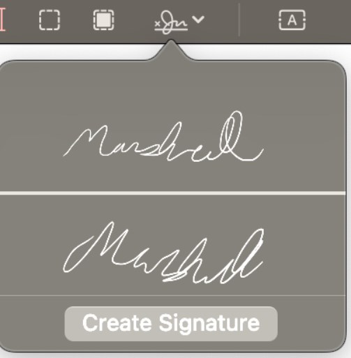 handtekening icoon