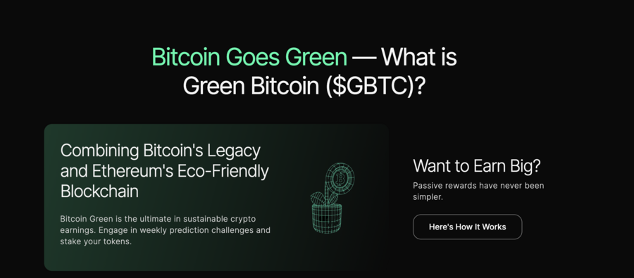 Green Bitcoin presale